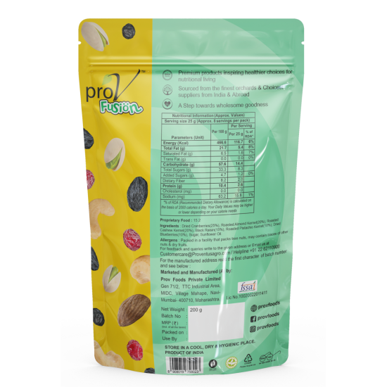 PROV BERRIES & NUT MIX 200gm