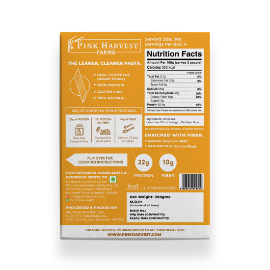 Chickpea Penne Pasta