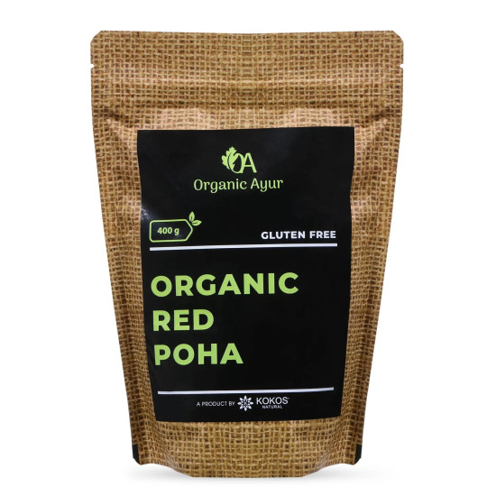ORGANIC RED POHA 400 Gm