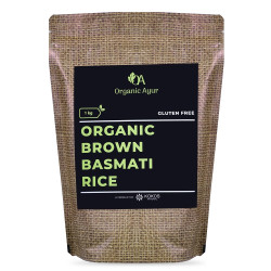ORGANIC BROWN BASMATI RICE 1Kg
