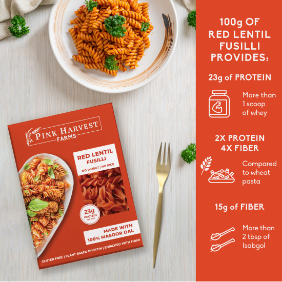 RED LENTIL FUSILLI 200GM